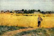 Berthe Morisot Grain field Sweden oil painting artist